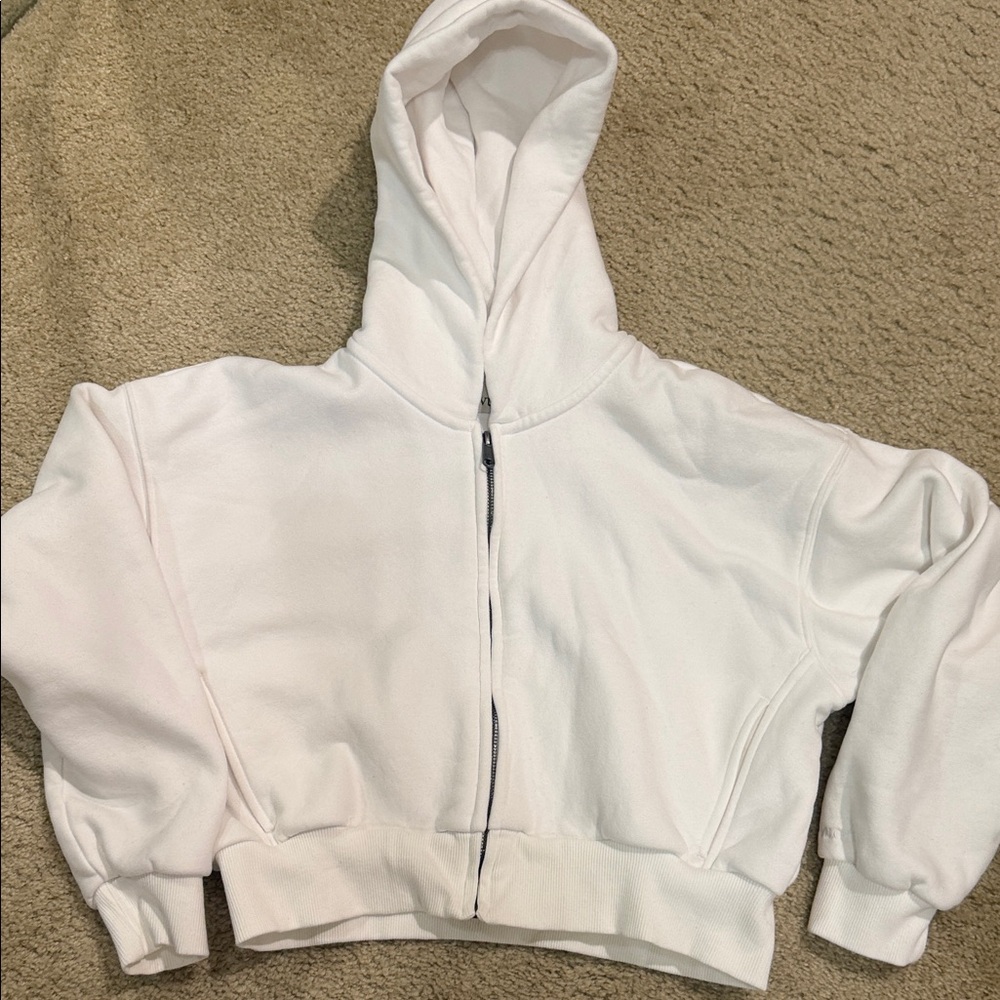 Vuori Classic White Zip-Up Jacket